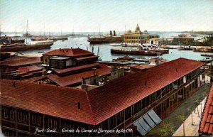 Egypt Port Said Canal Entrance At Bureaux de la Cie