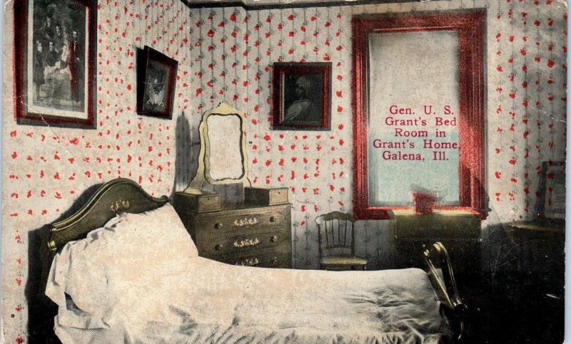 GALENA, IL Illinois   2 Postcards U S GRANT'S HOME  c1910s