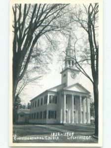 Pre-1940's rppc NICE VIEW Litchfield - Near Thomaston & Watertown CT i5594