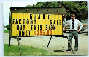 1981 Action Sign Company Loop 256 East Palestine Texas Vintage Postcard B30