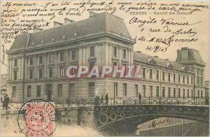 Old Postcard Rennes Faculty of Science