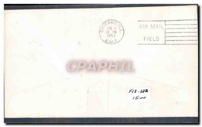 1 Letter flights Rome Chicago June 3, 1957