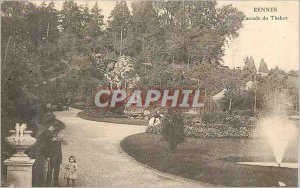 Old Postcard Rennes waterfall thabor