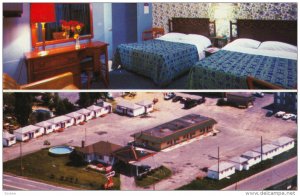 2-Views, Motel White House, BEAUPORT, Quebec, Canada, 40-60s