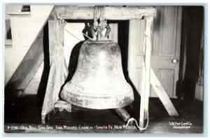 Old Bell San Jose San Miguel Church Santa Fe New Mexico NM RPPC Photo Postcard