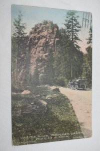 Castle Rock Boulder Canon Boulder Colorado Postcard The Albertype Co Brooklyn NY