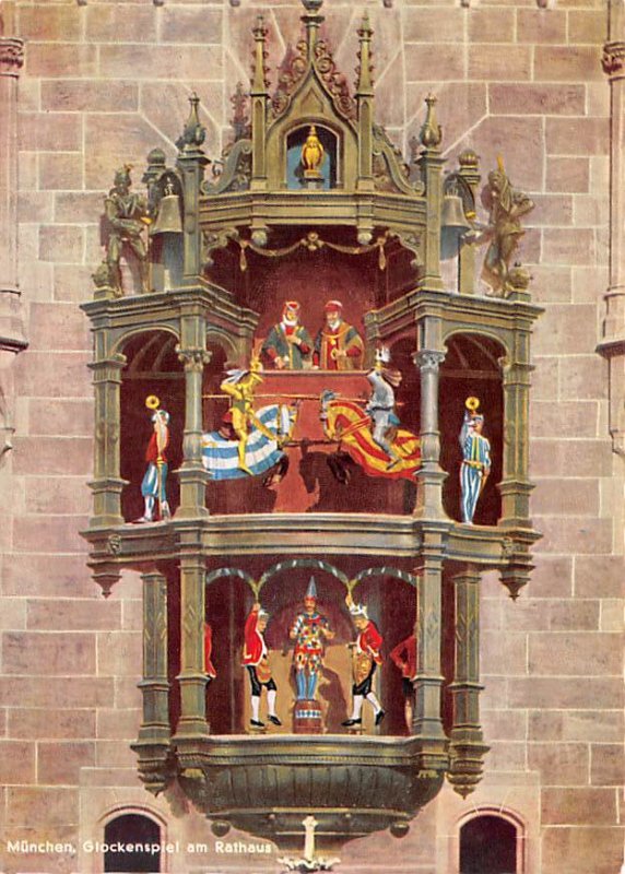 Glockenspiel am Rathaus Munchen Germany Unused 