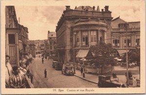 Belgium Spa Casino et Rue Royale Vintage Postcard 03.19