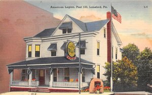 American Legion Post 123 Lansford, Pennsylvania USA Unused 