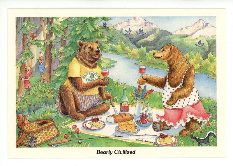 Dressed Bears - Bearly Civilized Picnicking   Artist: L. Drake-Robinson