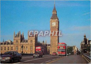 Postcard Modern London Westminster Bridge and the Houses of Parliament