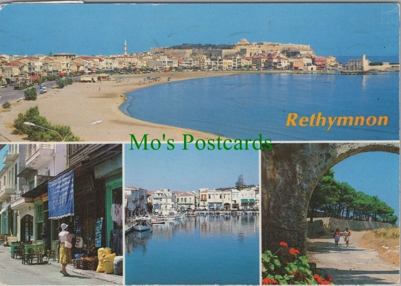 Greece Postcard - Views of Rethymnon, Crete RR15923