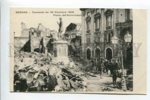 425947 ITALY Messina after earthquake 1908 year Piazza dell'Annunziata Vintage