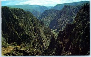 Tomichi Observation Point On The Rim Of Black Canyon looking east - Colorado