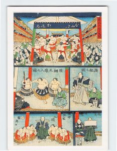 Postcard Sumo Japan