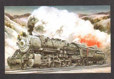 Baltimore & Ohio Railroad Train Loco 6150 Postcard RR