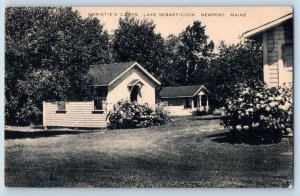 Newport Maine ME Postcard Christies Camps Lake Sebasticook Garden Building 1940