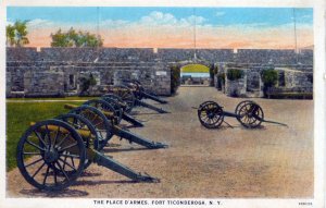 [ American Art ] US NY Fort Ticonderoga - The Place D'Armes (2) (Different)