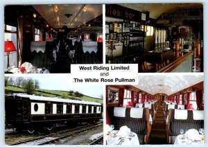 UK Train Advertising WEST RIDING LIMITED & White Rose Pullman 4x6 Postcard