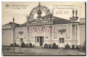 Postcard Old World Expo Ghent 1913 Palace of the Agriculture and Horticulture...