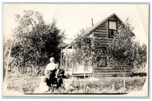 1912 Ghost Town Settlement Menisino Manitoba Canada RPPC Photo Antique Postcard