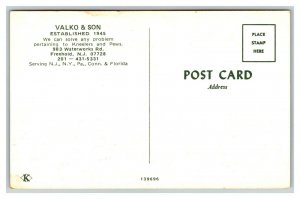 Vintage 1960's Advertisement Postcard Religious Service UNPOSTED