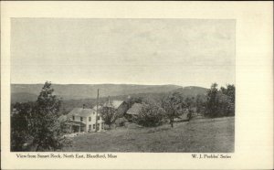 Blandford MA From Sunset Rock c1905 Postcard