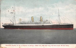 RMS Empress of Britain Canadian Pacific Steamship Co Ship 1908 