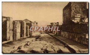 Postcard Ancient Pompeii Strada della Fortuna Street of Fortune