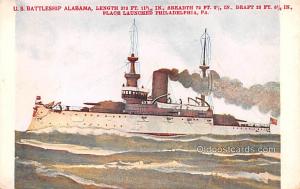 US Battleship Alabama Military Battleship Unused 