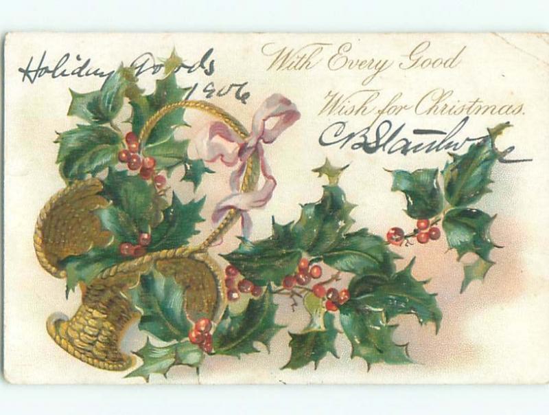 Divided-Back CHRISTMAS SCENE Great Postcard W9450