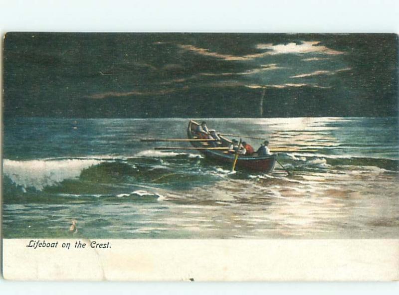 Divided-Back BOAT SCENE Great Nautical Postcard AB0418