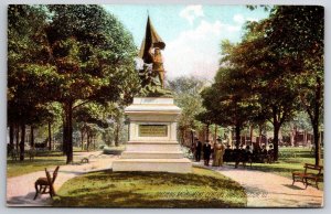 Soldiers Monument Central Park Decatur Illinois IL UNP Rotograph DB Postcard H15