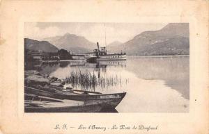 Lac d'Annecy France Le Pont de Doussard Boats Scenic View Postcard J76889