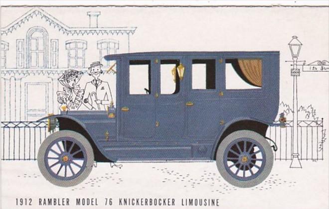 Vintage Auto 1912 Rambler Model 76 Knickerbocker Limousine