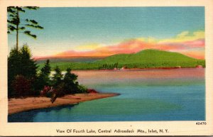 New York Central Adirondacks Inlet View Of Fourth Lake