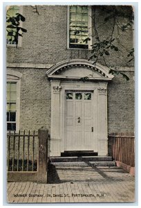 1913 Warner Doorway Steps Stone Entrance Portsmouth New Hampshire NH Postcard 