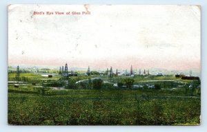 TULSA, OK Oklahoma ~ GLEN POOL OIL FIELDS  c1910s Stecher Litho Co. Postcard