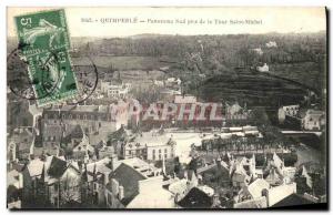 Postcard Old South Quimperle Panorama taken from the Tower Saint Michel