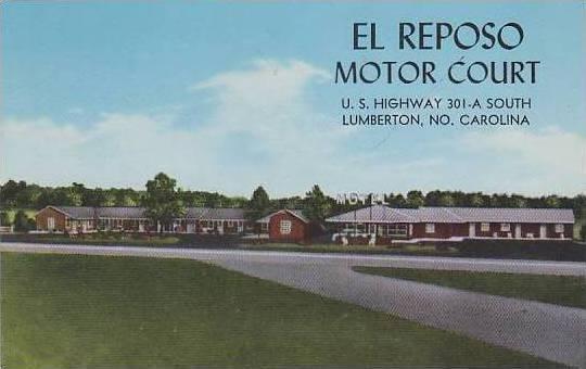 North Carolina Lumberton El Reposo Motor Court