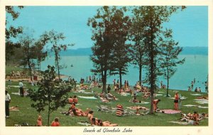 Postcard  Pennsylvania Patton Beach Glendale Lake State park 23-11144