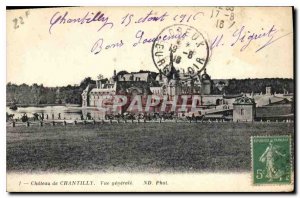 Old Postcard Chateau de Chantilly General view