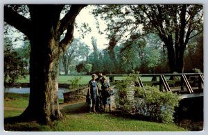 Foot Bridge Over Tay River, Stewart Park, Perth Ontario, Vintage Postcard #1
