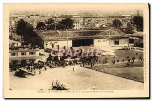 Old Postcard Jet Aviation Le Bourget basis of the French airline