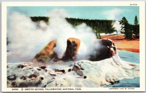 Rotobator Yellowstone National Park 30 Feet High Attraction Postcard