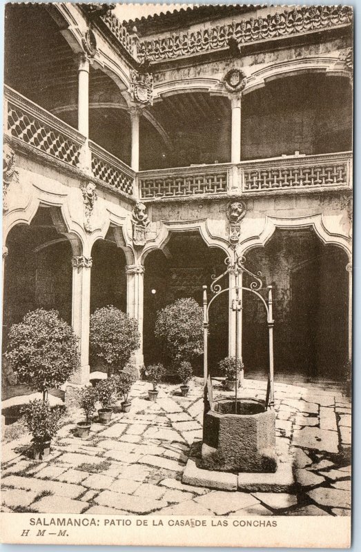 c1920s Salamanca, Spain Casa las Conchas Shell House Courtyard Well Arches A351