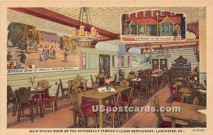 Main Dining Room, Village Restaurant - Lancaster, Pennsylvania