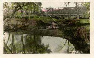 IA - Traer. Wolf Creek Bridge     *RPPC   (colorized)