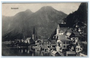 c1910 View of Hallstatt Salzkammergut Austria Antique Unposted Postcard