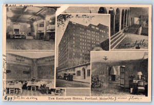 Portland Maine Postcard Eastland Hotel Multiview 1910 Vintage Antique Unposted